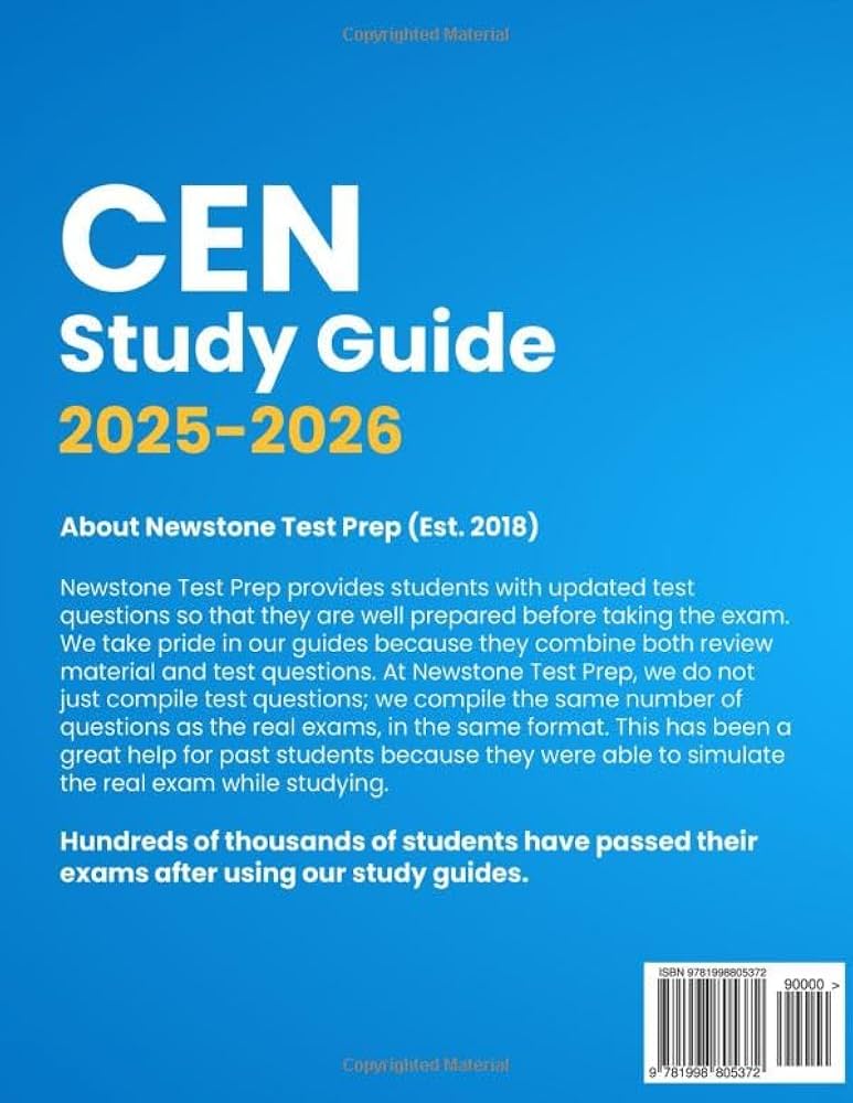CEN Study Guide 2025-2026: Complete Review + 1750 Questions